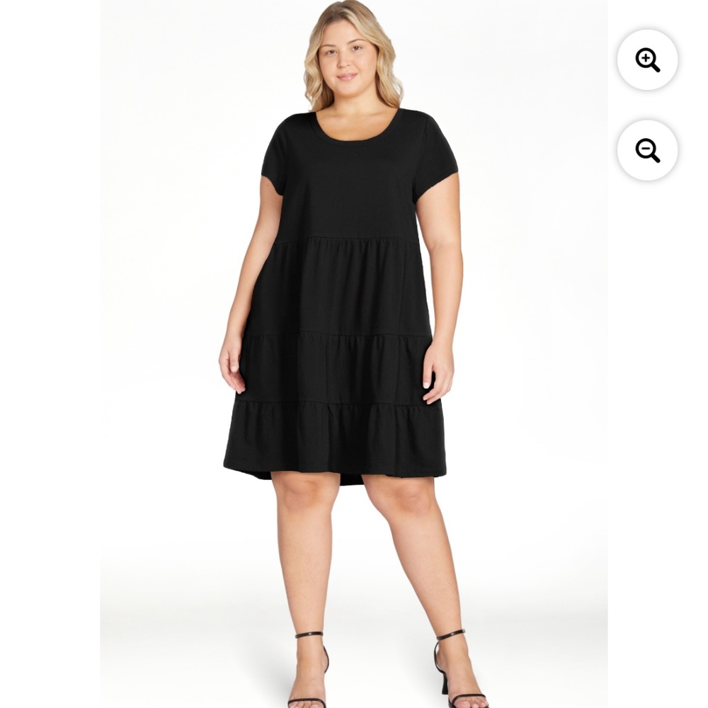 and Tru Women’s Black Tiered Dress Size Large NWT